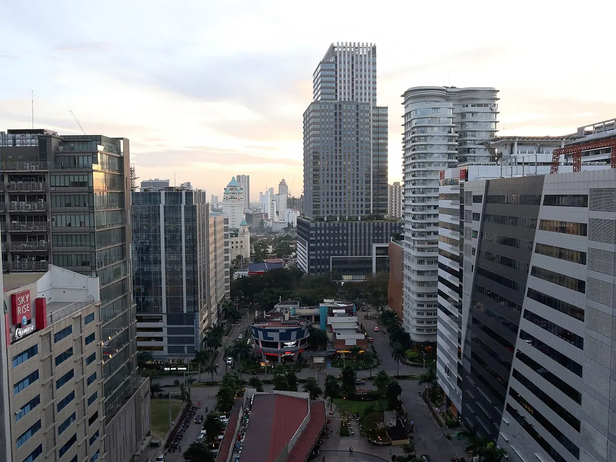 Office towers and open walkways at Cebu IT Park, a popular base for remote workers
