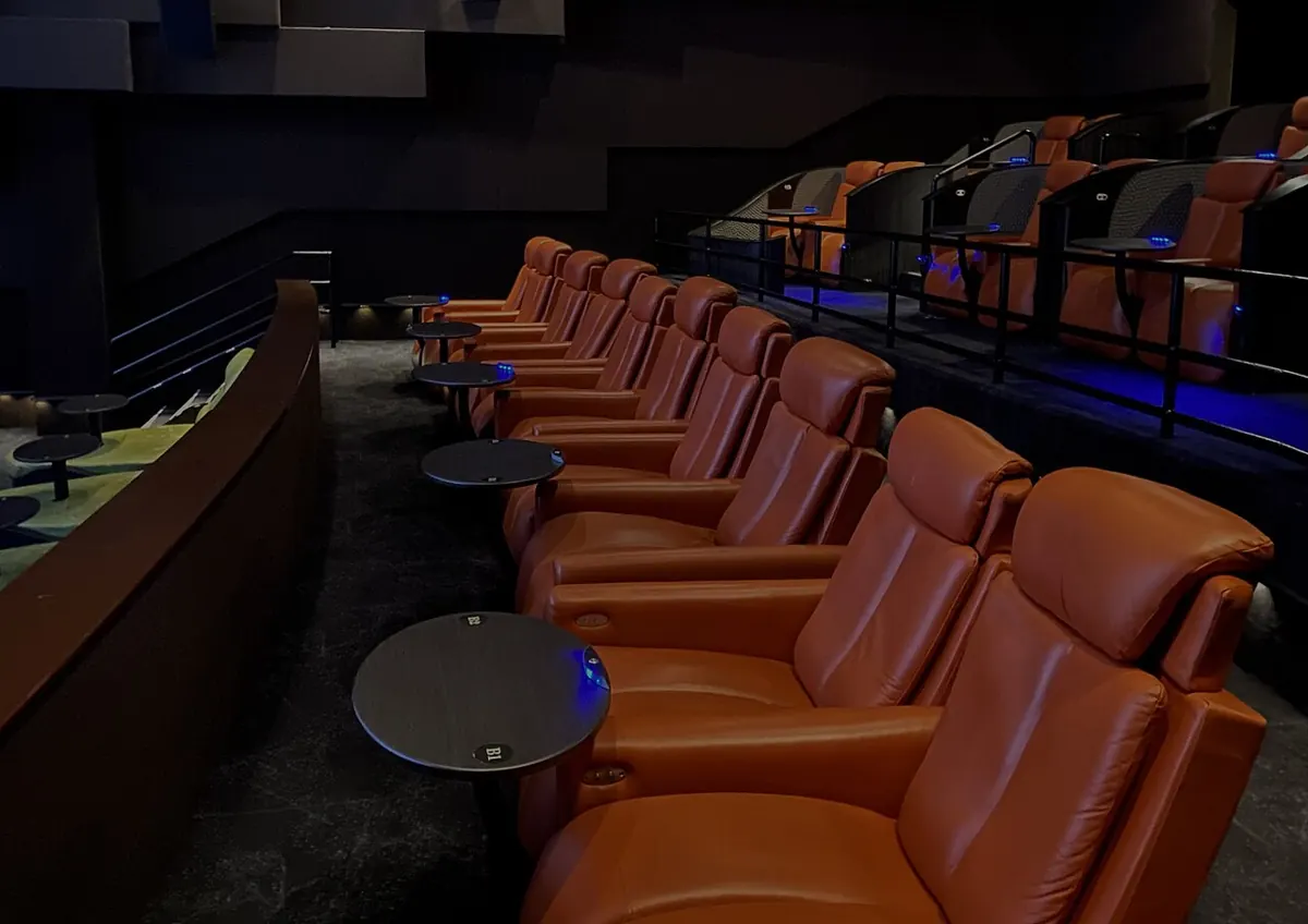 Moviegoers seated in a modern mall cinema in Davao City before the film starts